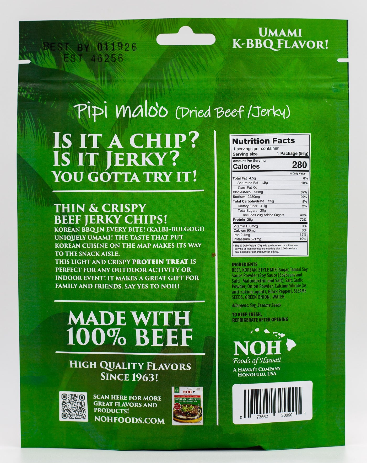 Thin & Crispy Beef Jerky Chips