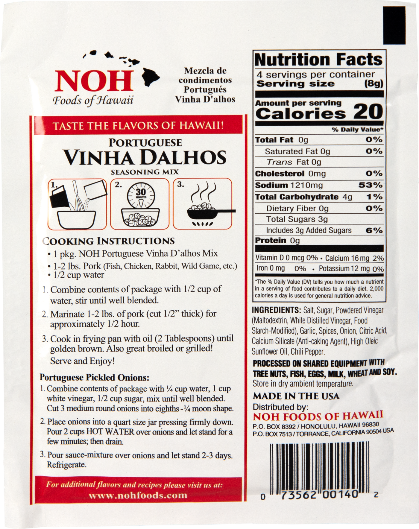 Portuguese Vinha D'alhos Seasoning Mix