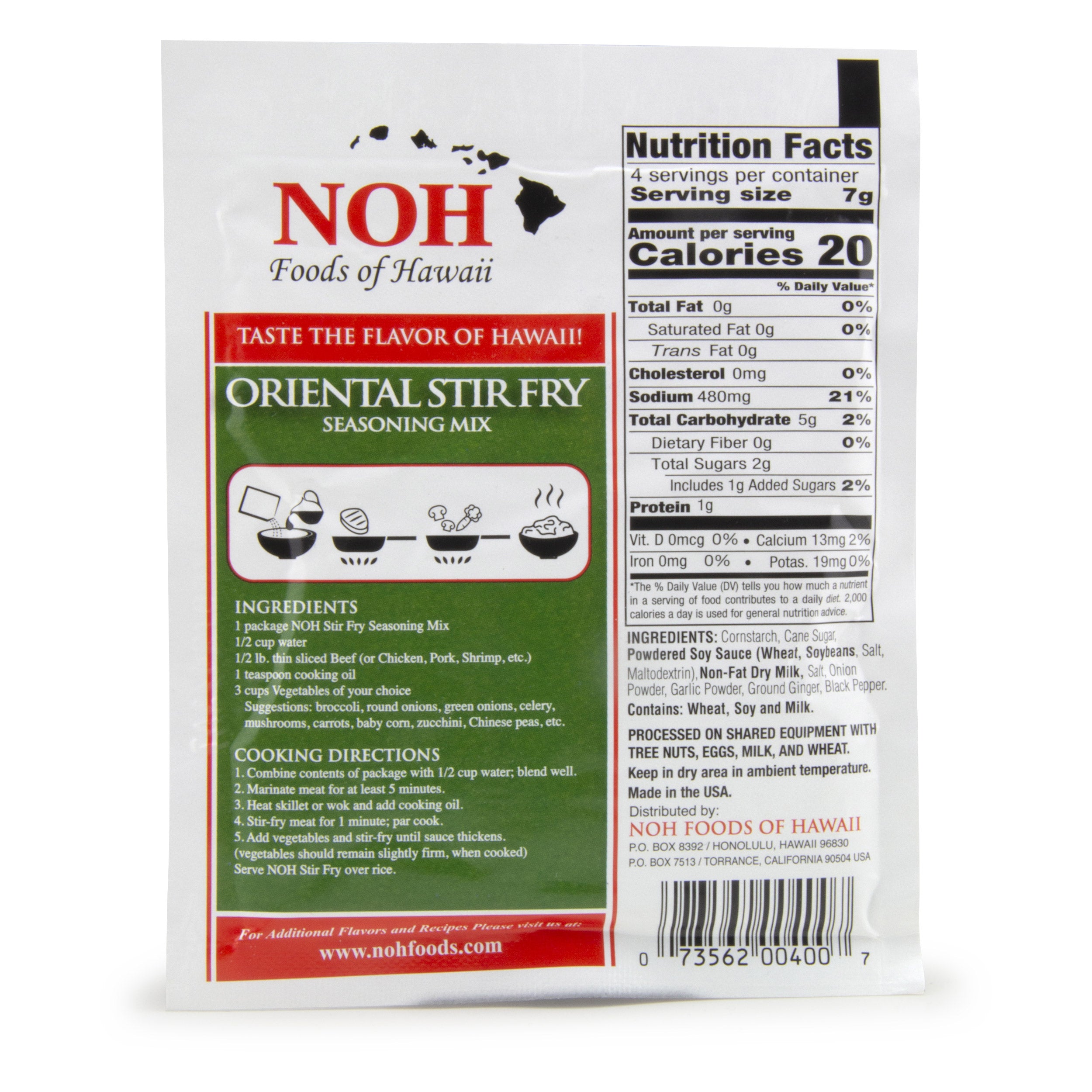 Oriental Stir Fry Seasoning Mix - Ingredients & Nutrition